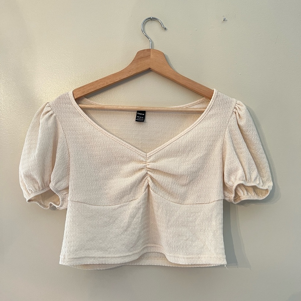 SHEIN Ruched Puff Sleeve - Picture 2 of 3